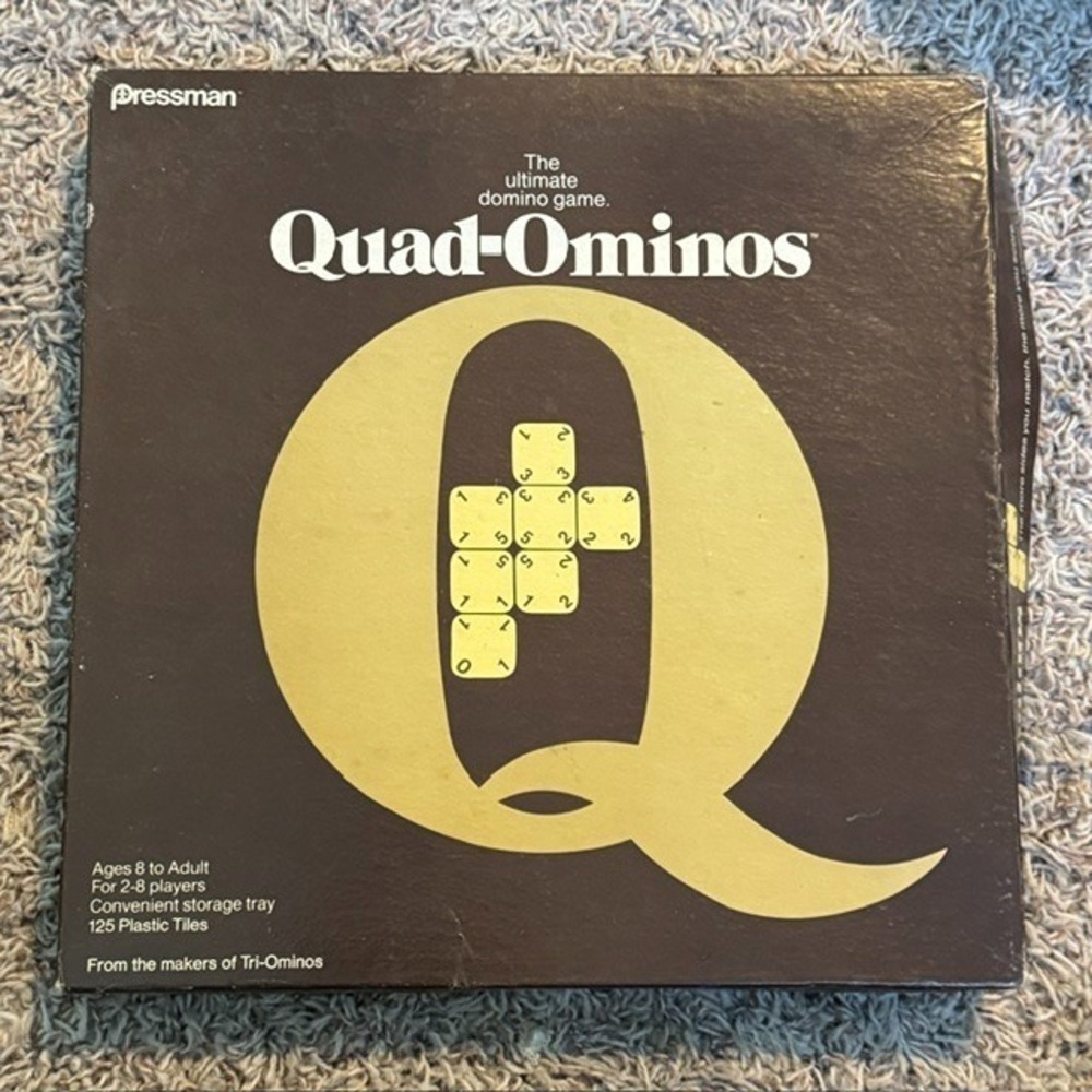 1978 Pressman Quad-Ominos Ultimate Domino Game - Complete